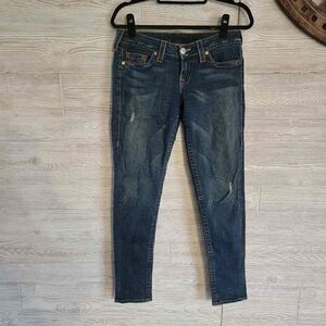 True Religion Stella Skinny Jean Womens SZ 29 Dark Wash Designer